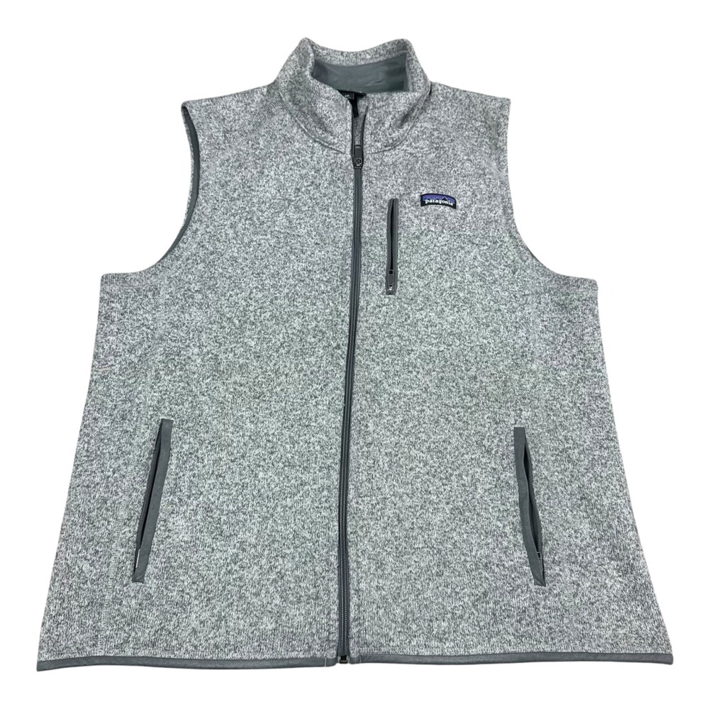 Patagonia Better Sweater Heather Gray Full Zip Vest Men's 2XL